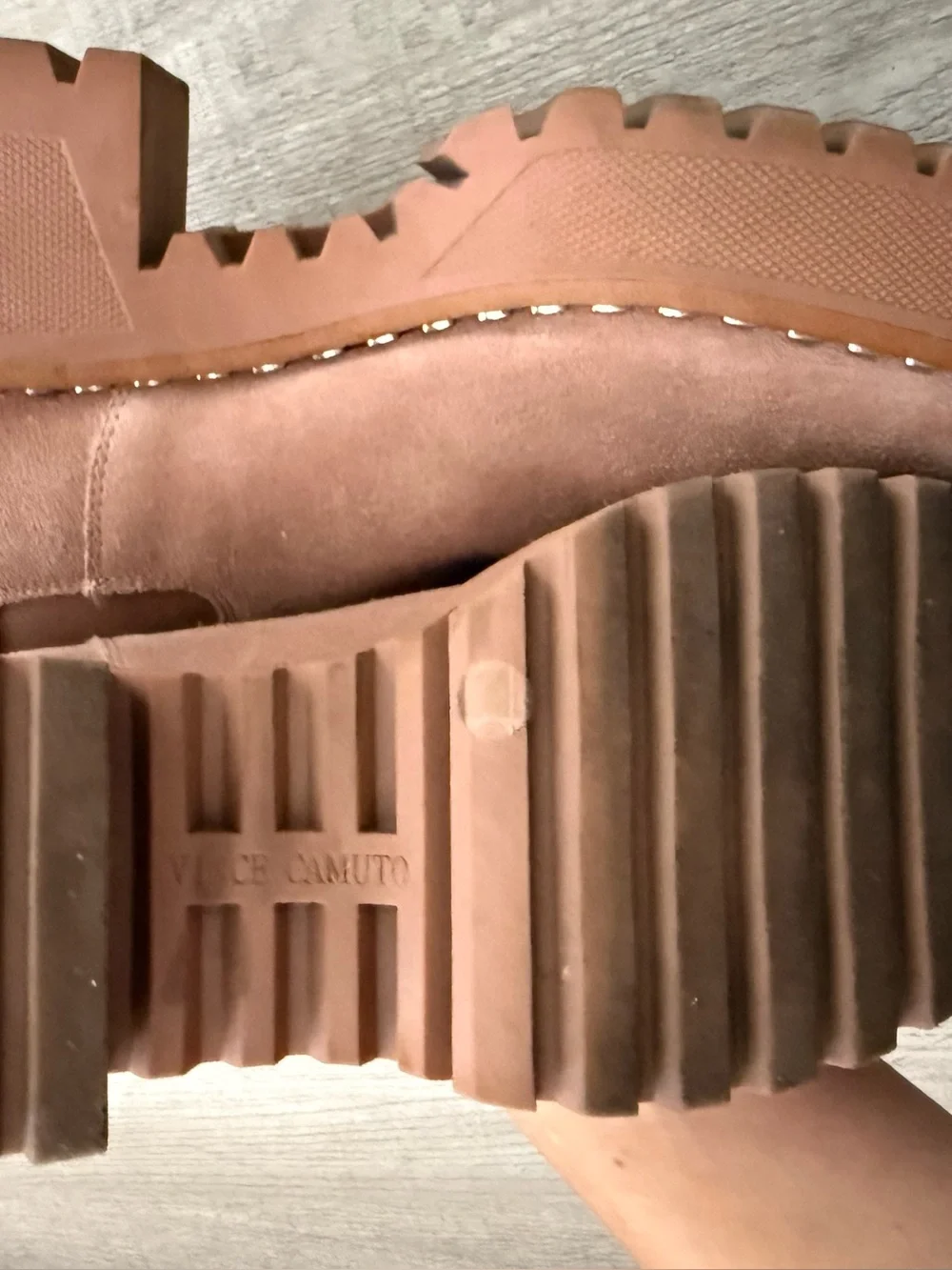 Suede Platform Chelsea Boots - Tan